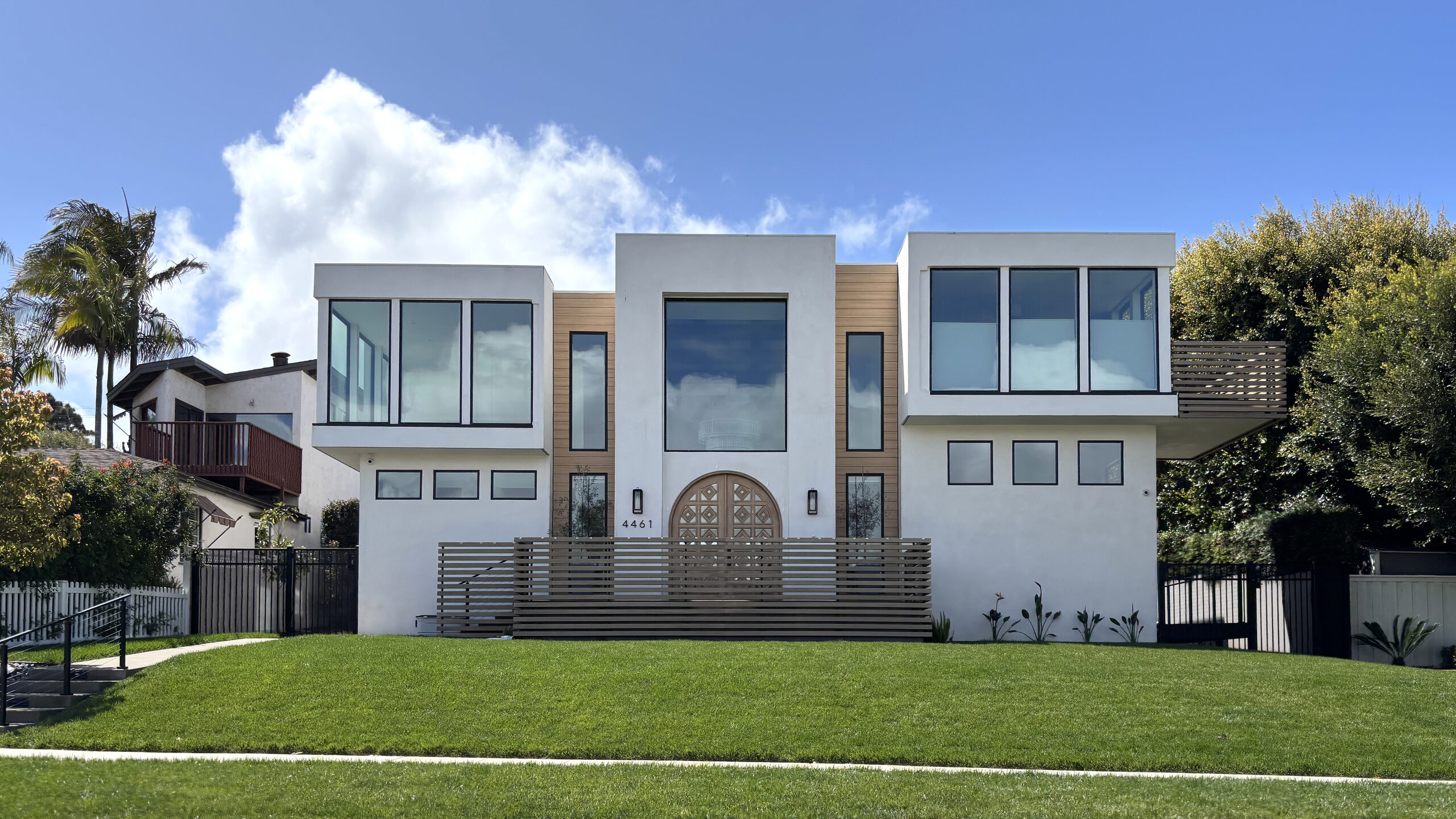 Completed custom residence, San Diego County