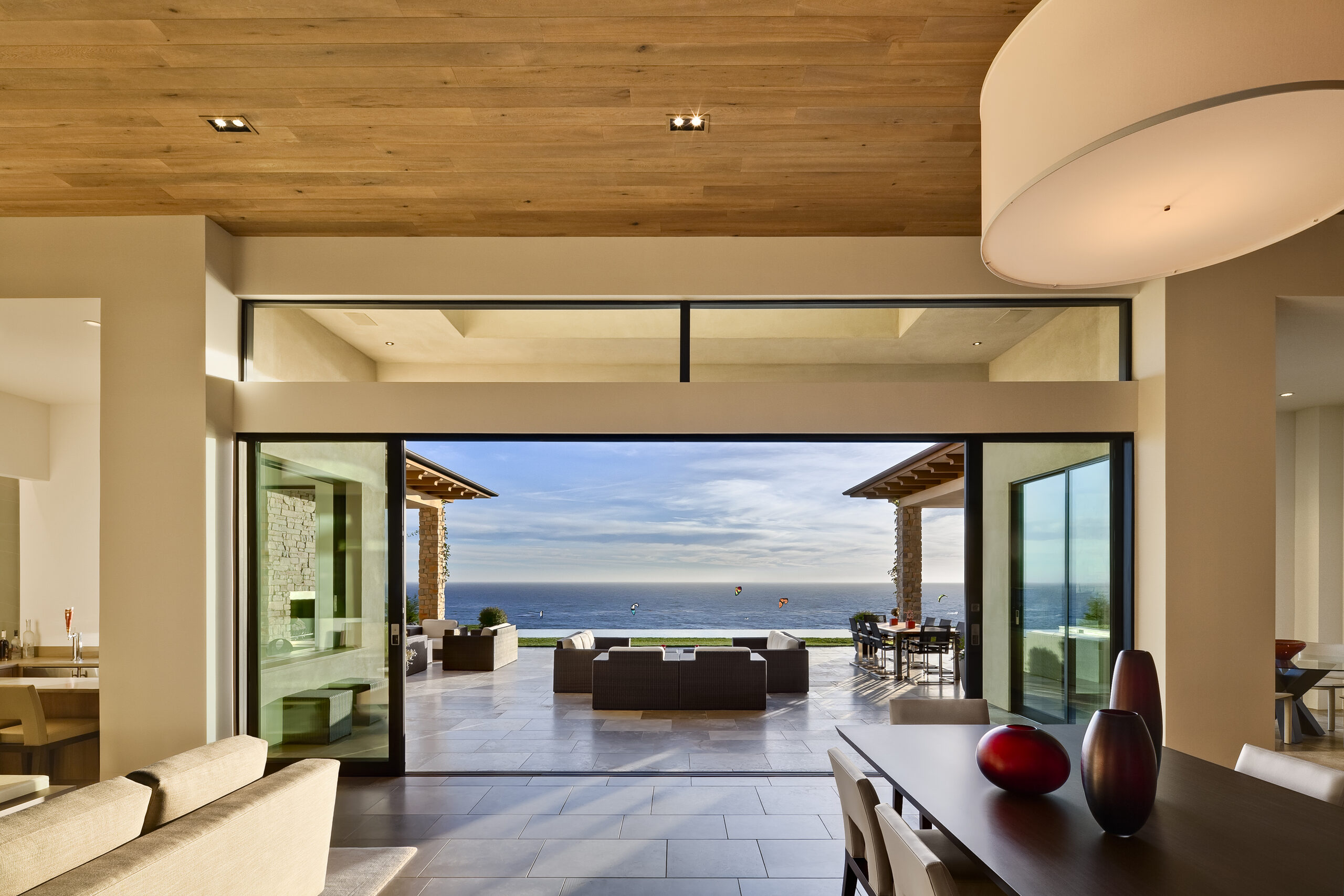 Modern ranch custom home exterior