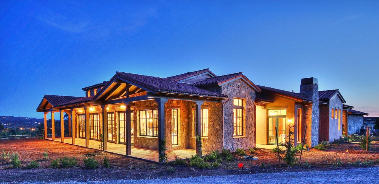 Custom home exterior detail