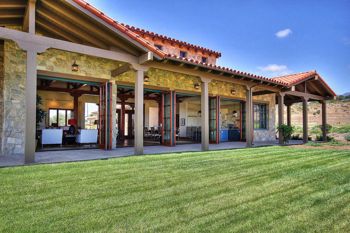 Custom home, hillside site