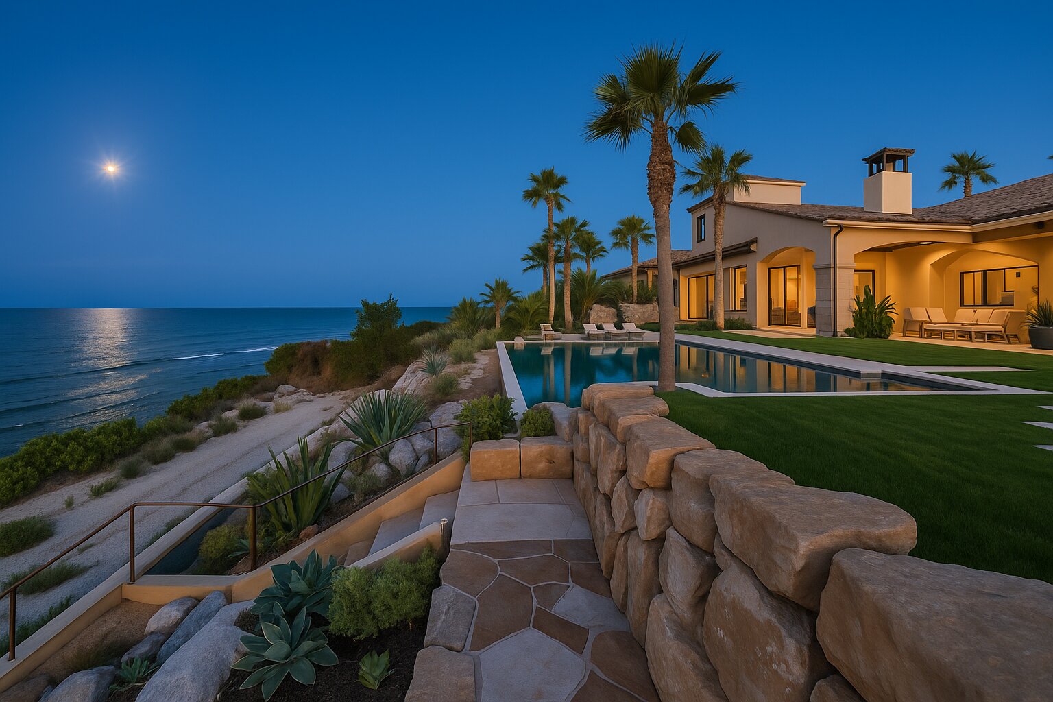 Luxury outdoor living design study