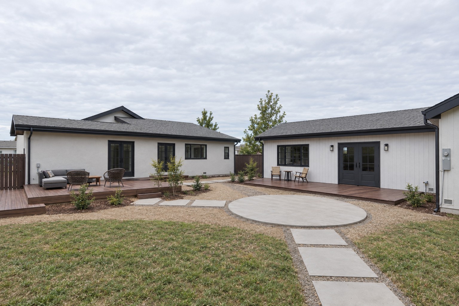 Detached ADU and courtyard, Carlsbad